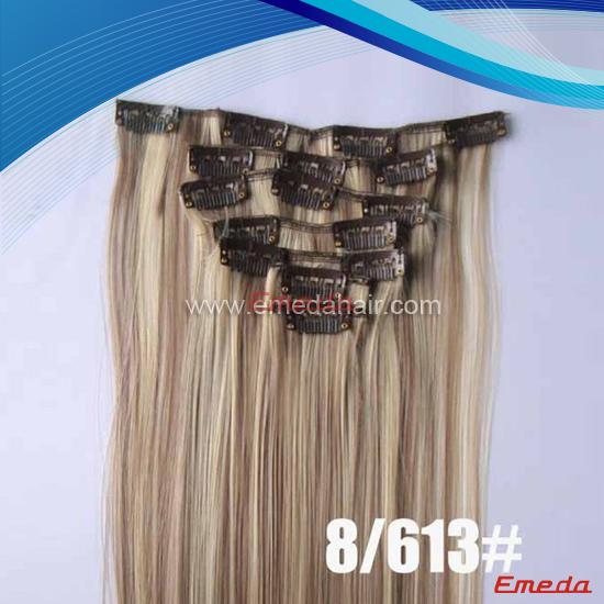 Hot Sale Brazilian Virgin Remy Clip In Hair Extension